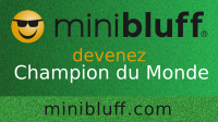 Odette joue au Minibluff